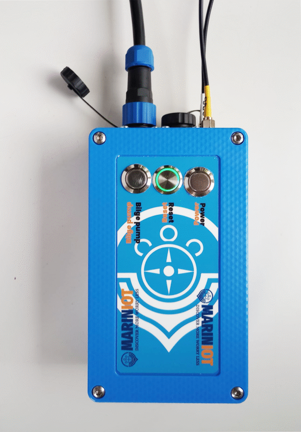 Boat-logger monitor app with bilge-alarm via 4G